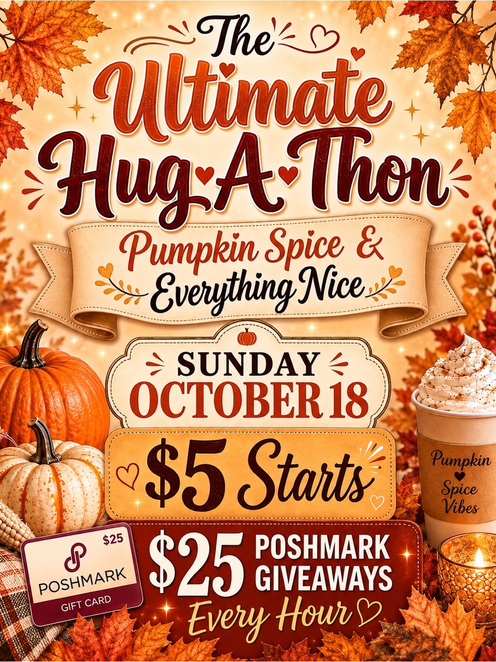 10/18 The Ultimate Hug-A-Thon | $5 Starts